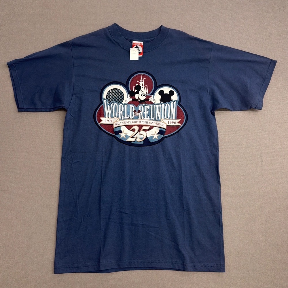 Vintage Mickey Inc Disney World 25th Anniversary World Reunion T-Shirt